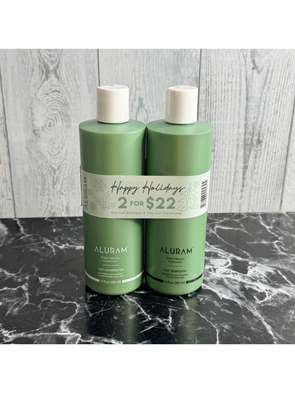 Aluram Clean Beauty Collection Curl Shampoo & Conditioner 12oz Duo Set